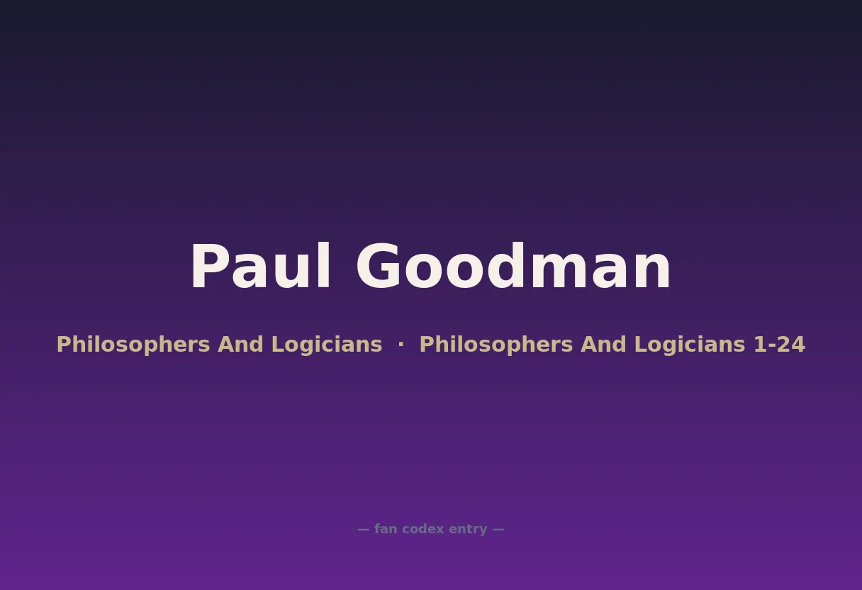 Paul Goodman
