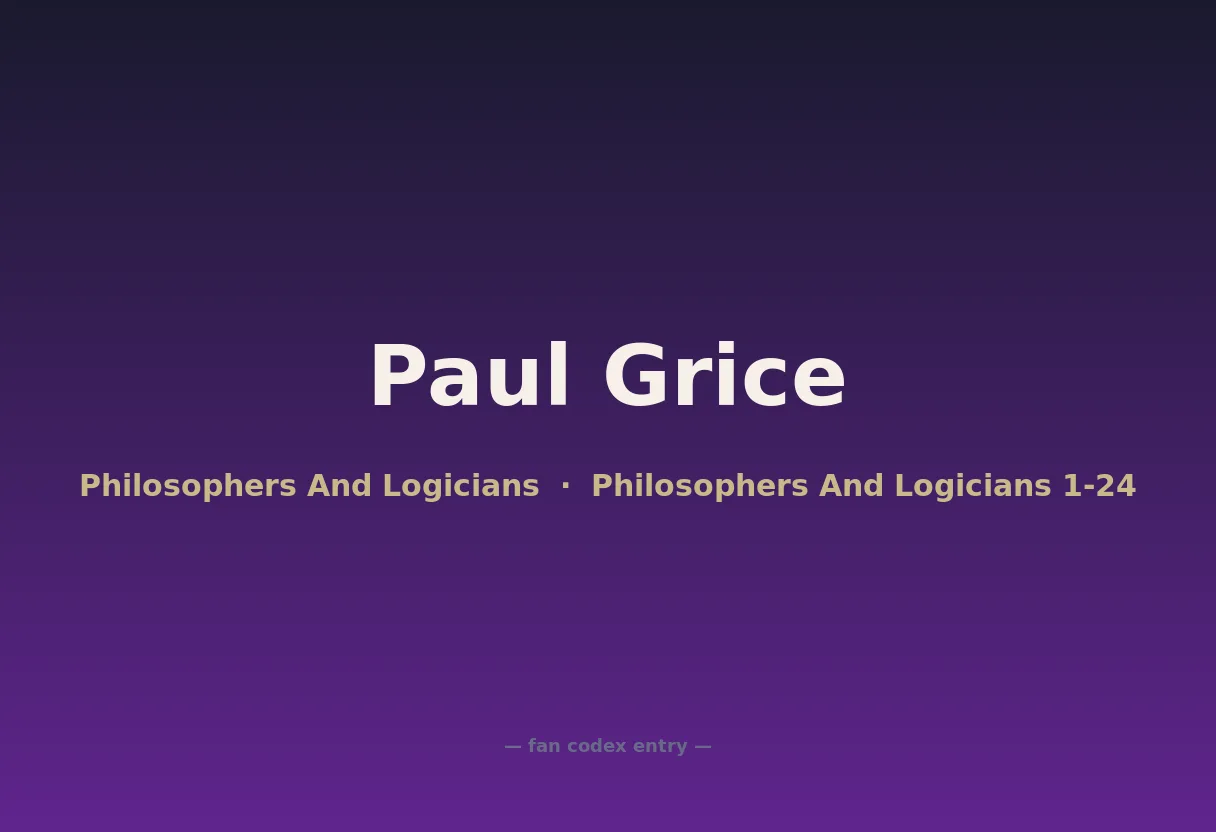 Paul Grice