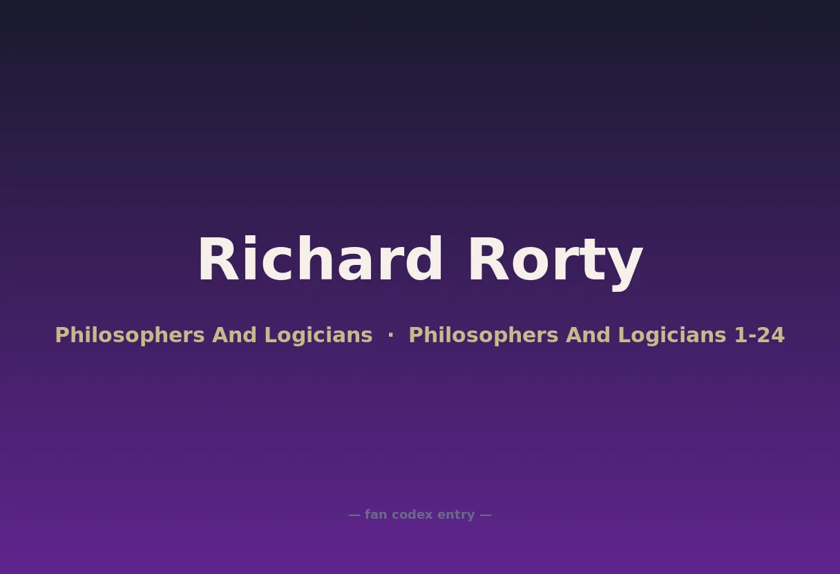 Richard Rorty