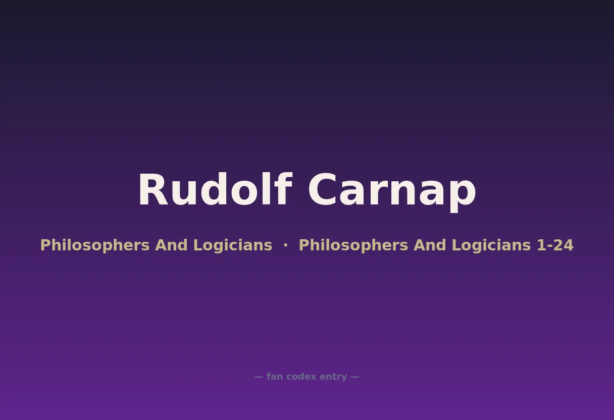 Rudolf Carnap
